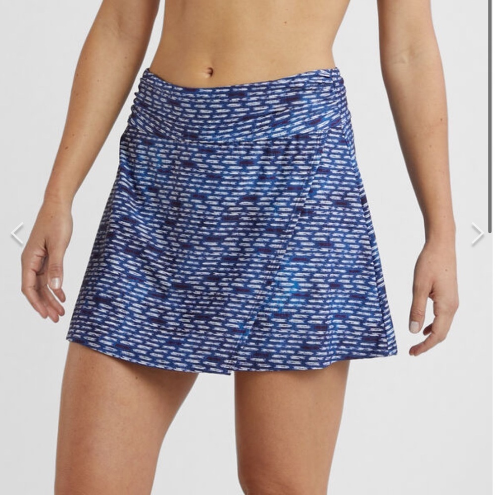 NWT Title Nine Aquamini Swim Mini Skirt Buon Fresco Medium